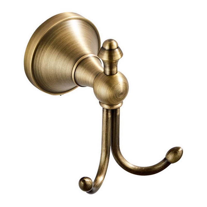 LightInTheBox Vintage Antique Brass Hooks Wall, Novelty Design Brass Finish Elegant Wall-Mounted Robe Hook for Bathroom Kitchen Bedroom Accessories Decor Double Hooks Christmas Stocking Holders - Image 2